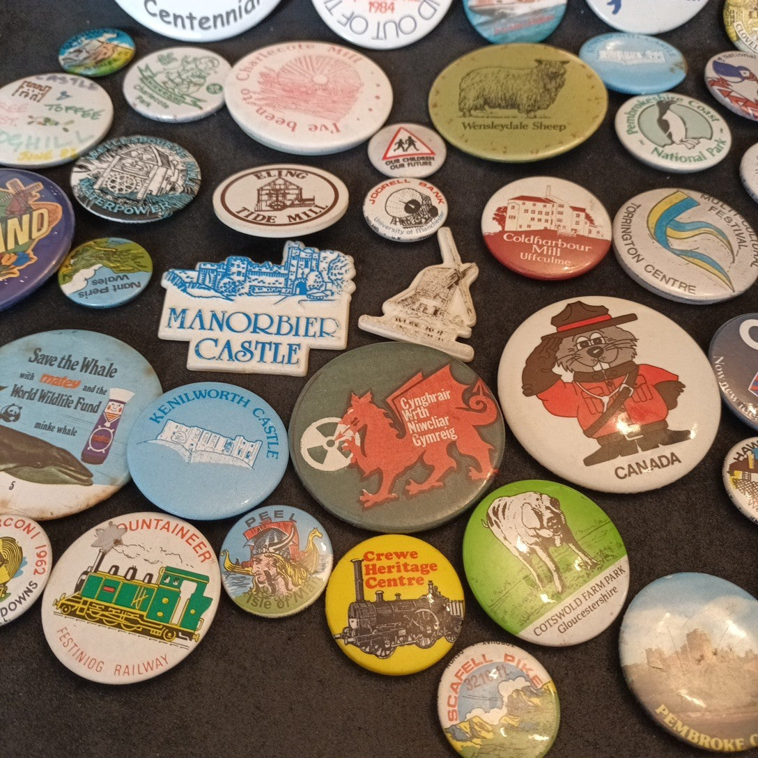 Badges Button Badges Pins Bundle Assorted Lot
