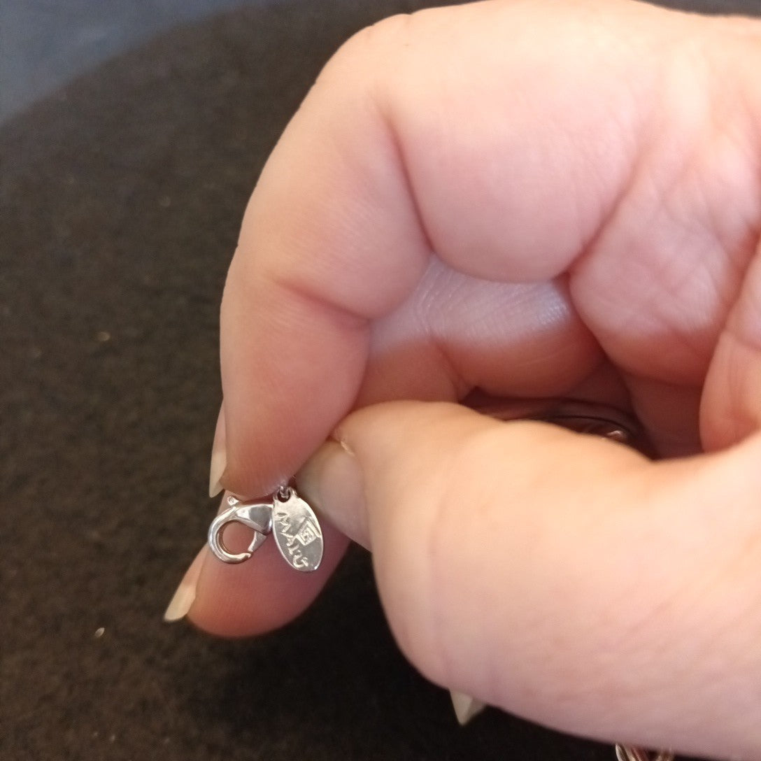 Malu Silver Tone Bracelet With Pink Crystals