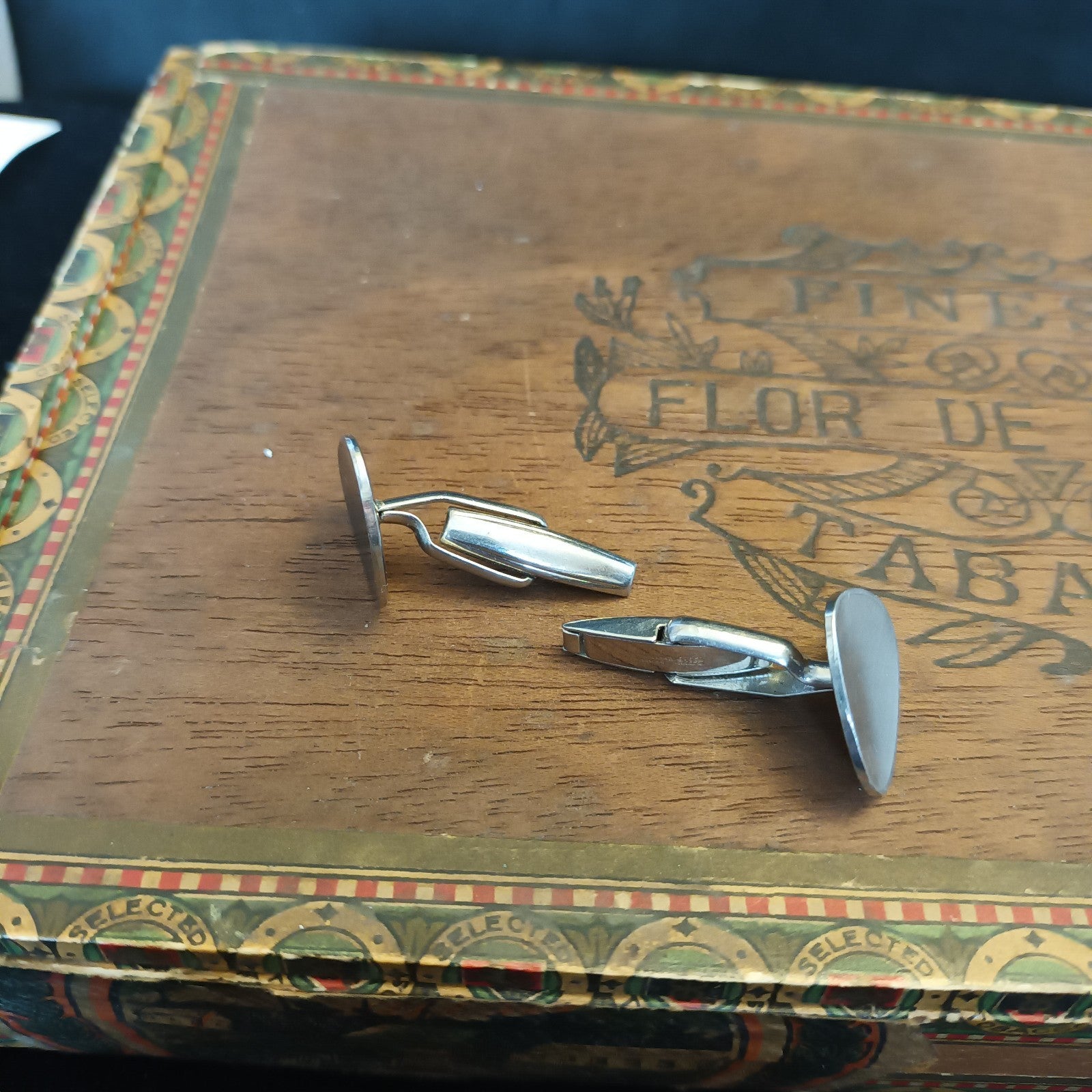 Cufflinks and Tie Pins mixed lot. Silver Tone.