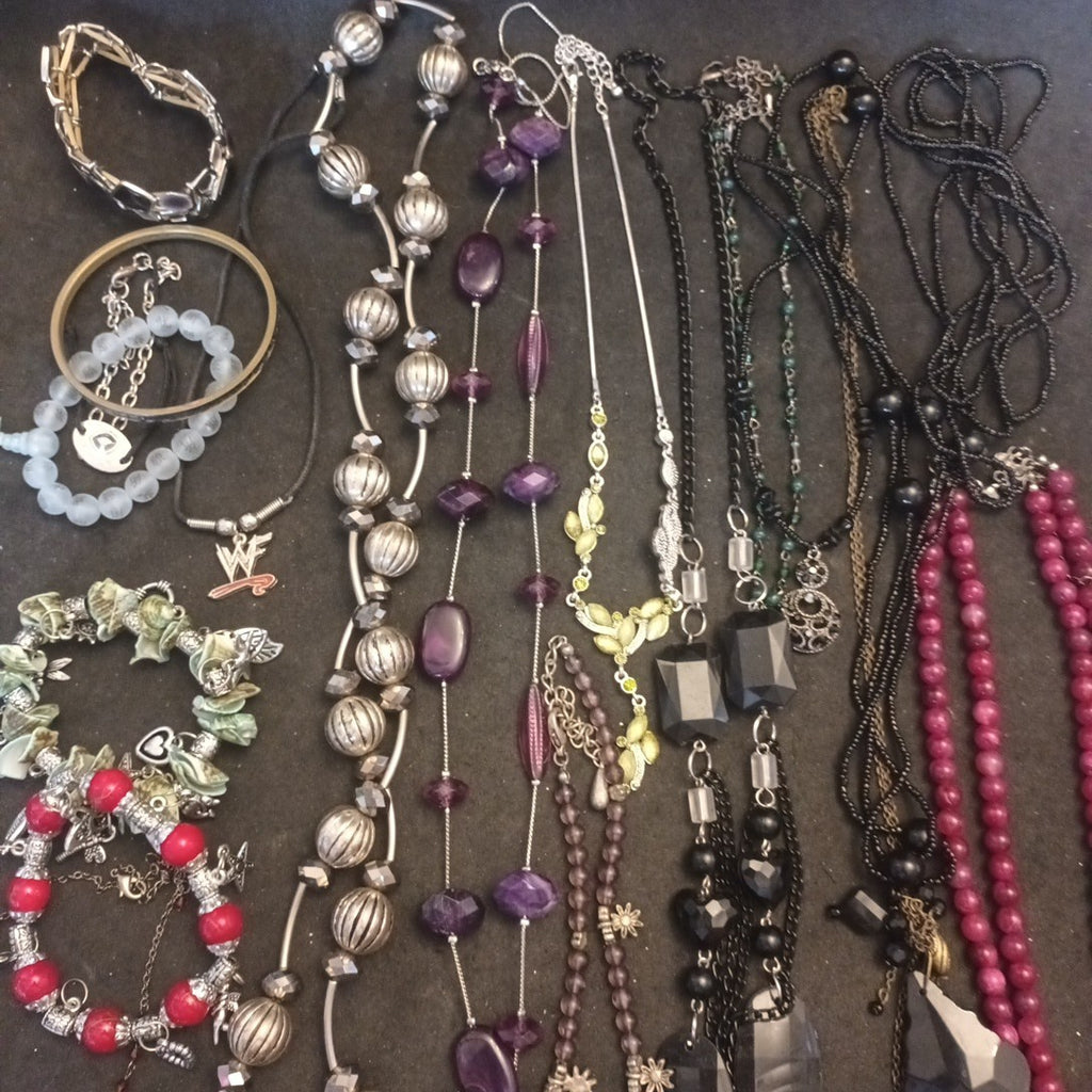 Costume Jewellery Necklaces Bracelets Bundle Joblot Mixed Lot