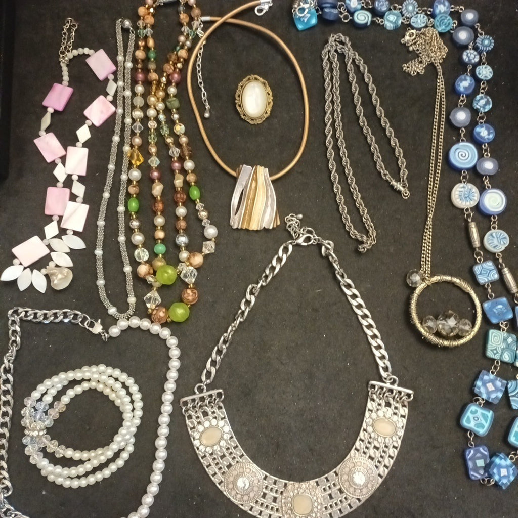 Costume Jewellery Necklaces Bracelets Bundle Joblot Mixed Lot