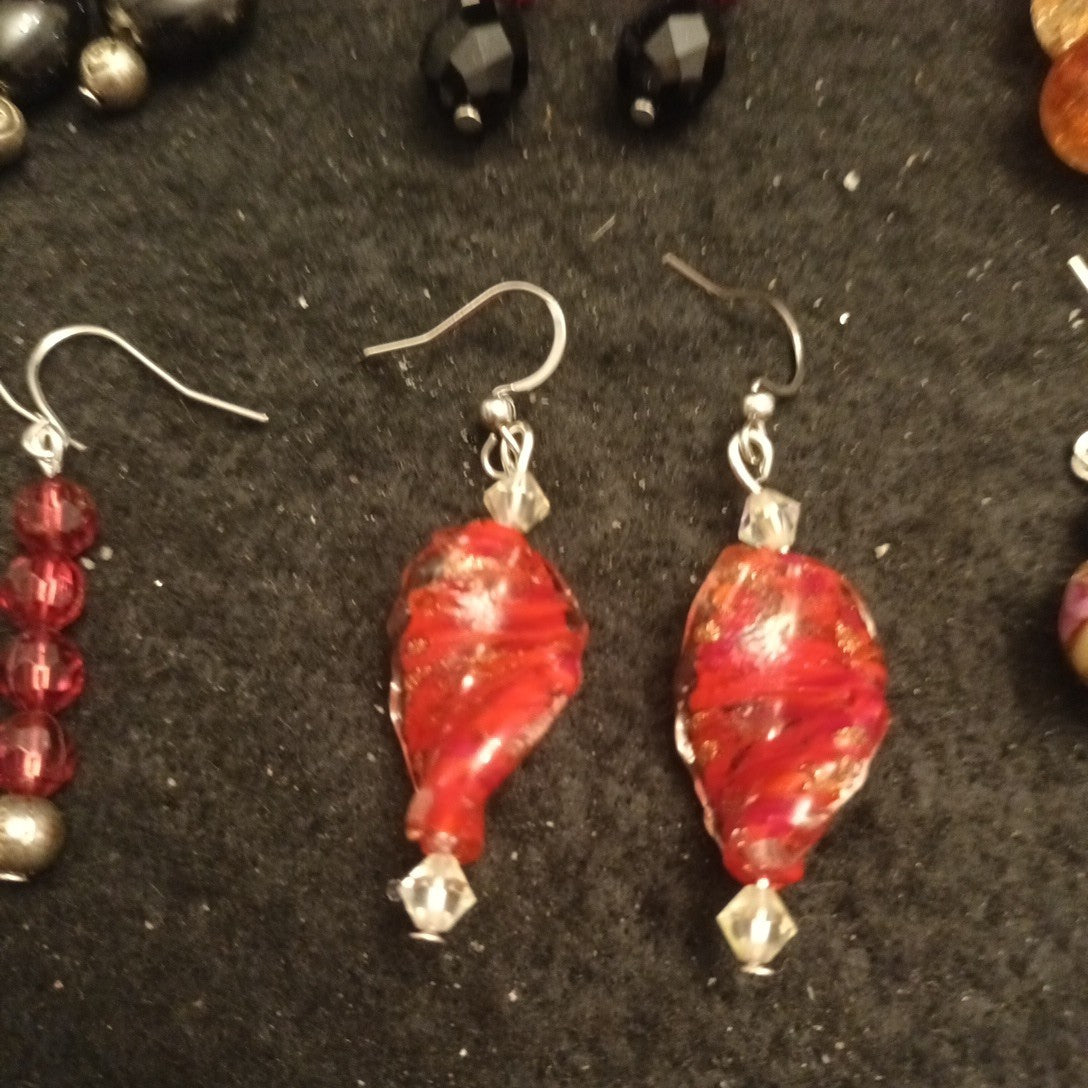 Earrings bundle Pairs Of Earrings For Pierced Ears. Hoop Dangle Bundle Joblot