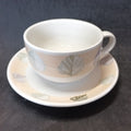 Staffordshire Tableware Cup And Saucer Leaf Pattern