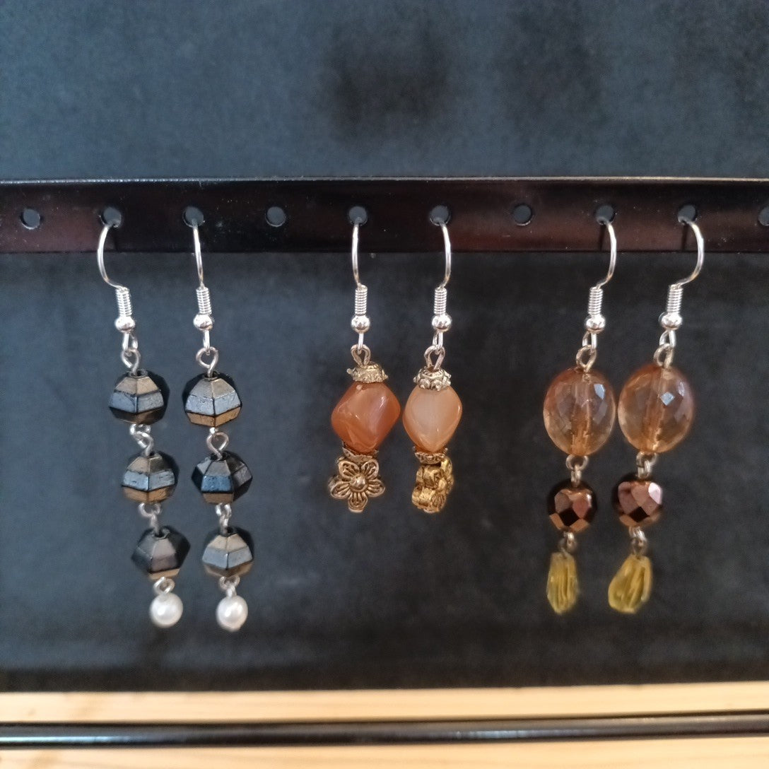 Handmade Earrings For Pierced Ears. Dangle Earrings Bundle Joblot