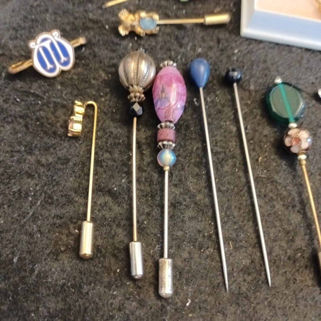 Hat Pins Tie Pins Bundle Joblot Mixed Lot