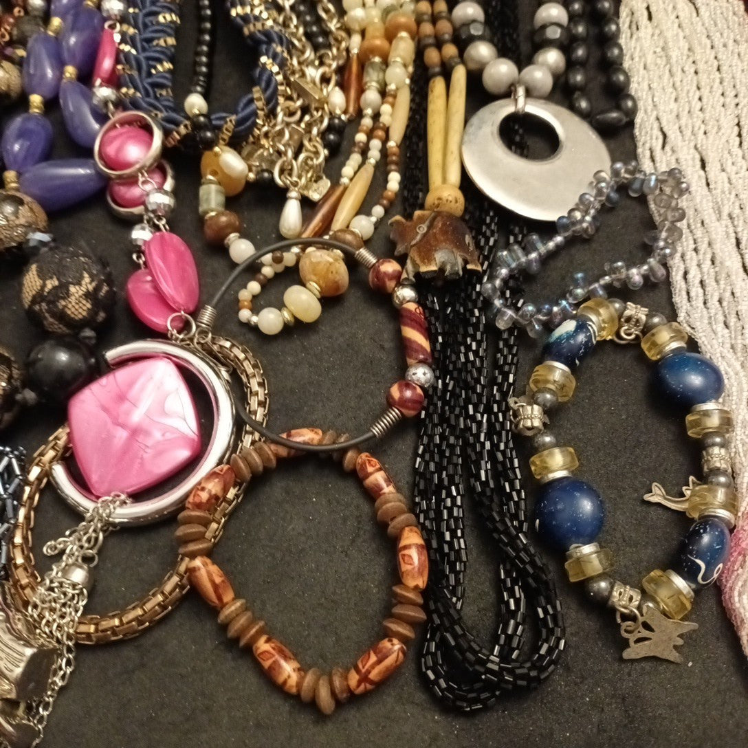 Costume Jewellery Necklaces Bracelets Bundle Joblot Mixed Lot 