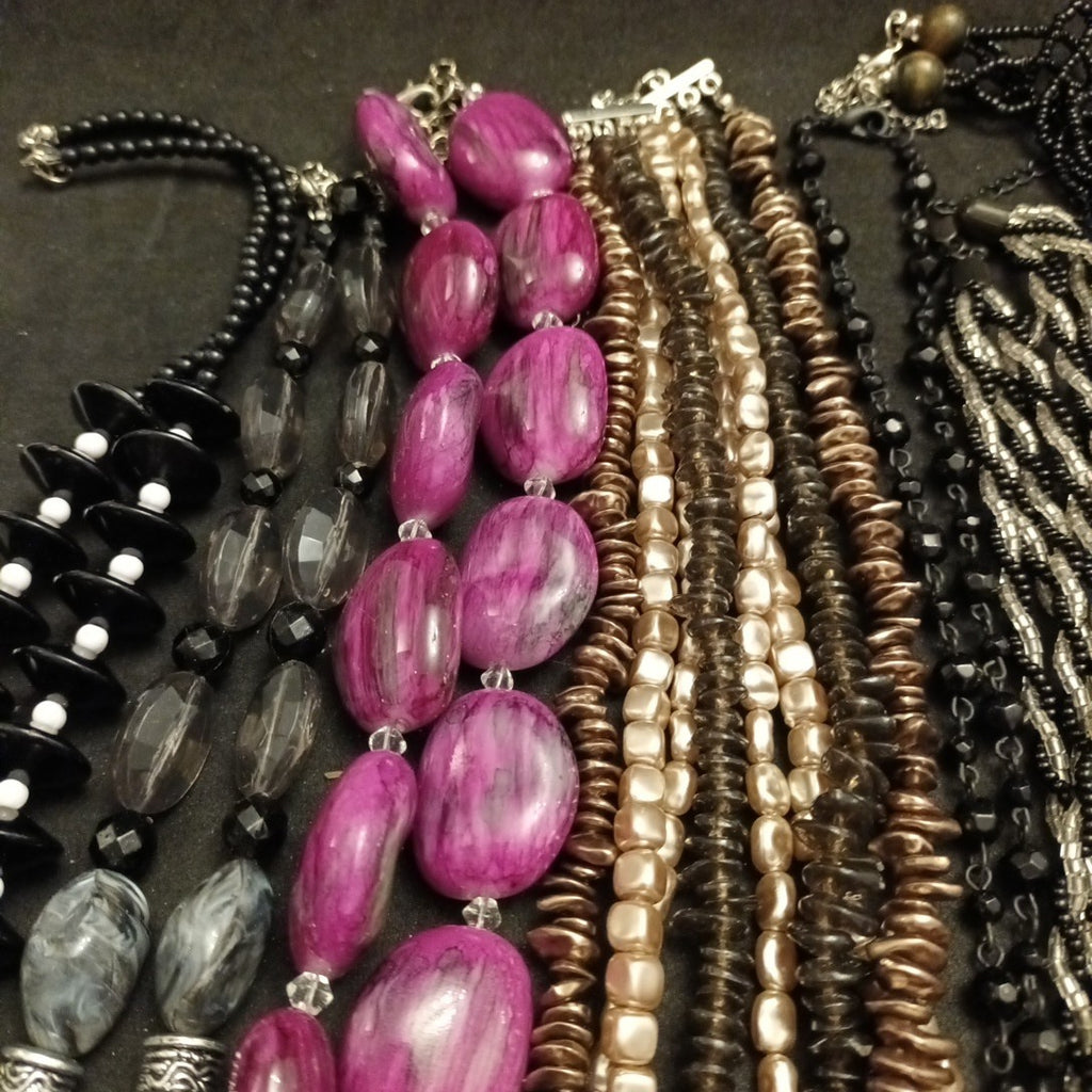 Costume Jewellery Necklaces Bracelets Bundle Joblot Mixed Lot 