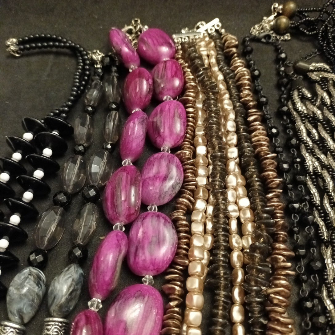 Costume Jewellery Necklaces Bracelets Bundle Joblot Mixed Lot 