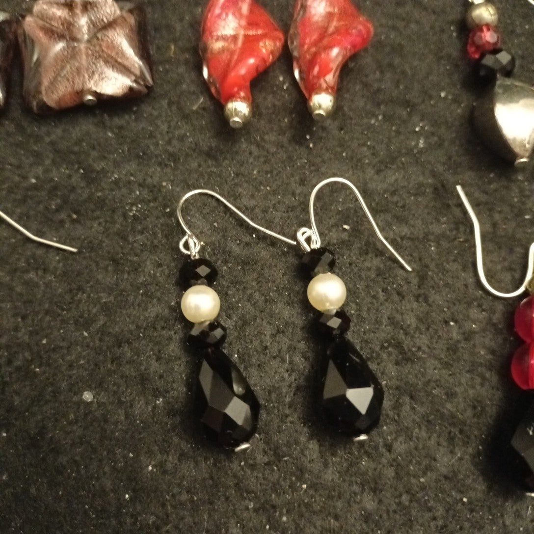 Earrings Bundle Pairs Of Earrings For Pierced Ears. Hoop Dangle Bundle Joblot