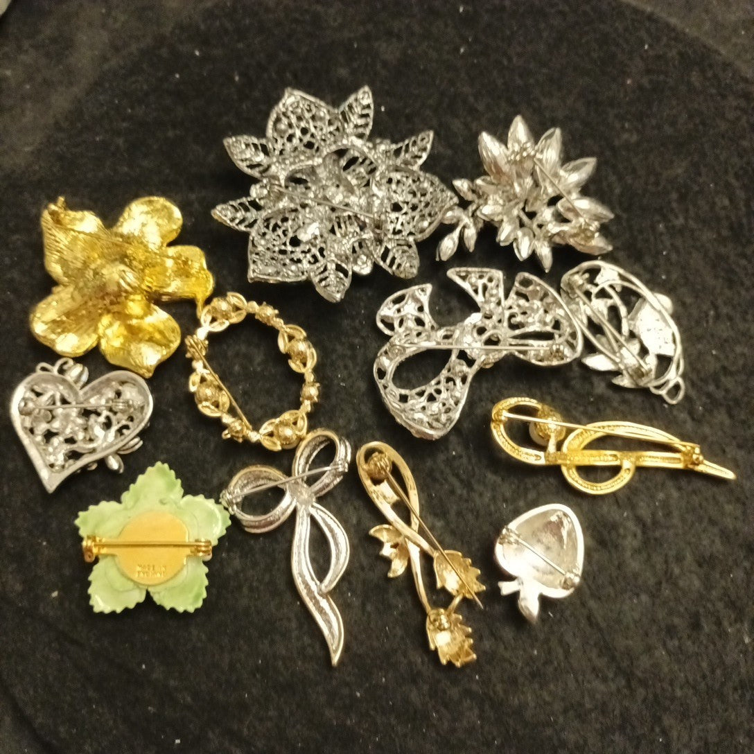Brooch Bundle Costume Jewellery Brooches Mixed Lot