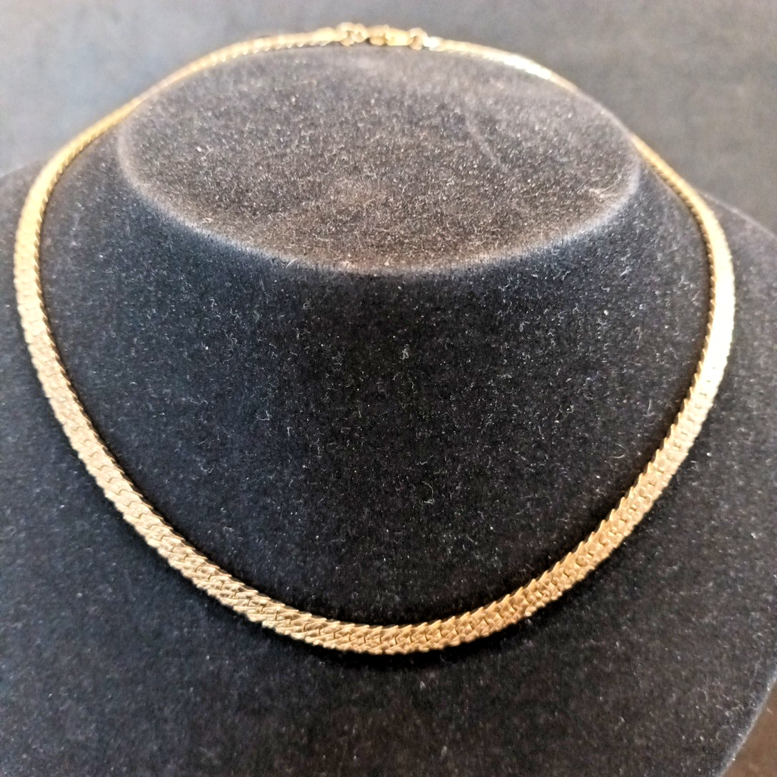Gold Plated Chain Necklace 15in (38cm)