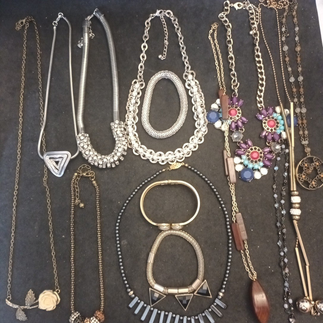 Costume Jewellery Necklaces Bracelets Bundle Joblot Mixed Lot