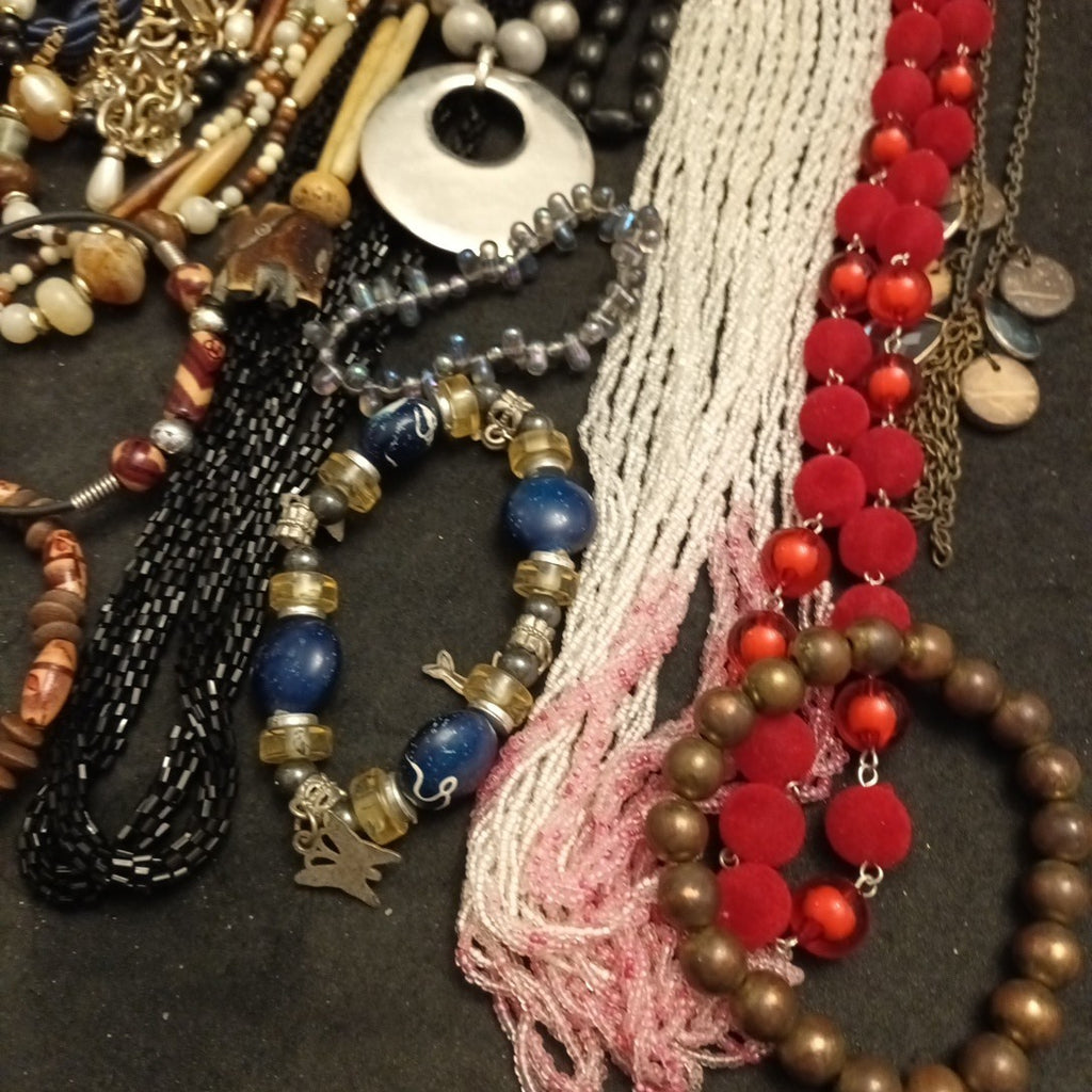 Costume Jewellery Necklaces Bracelets Bundle Joblot Mixed Lot 
