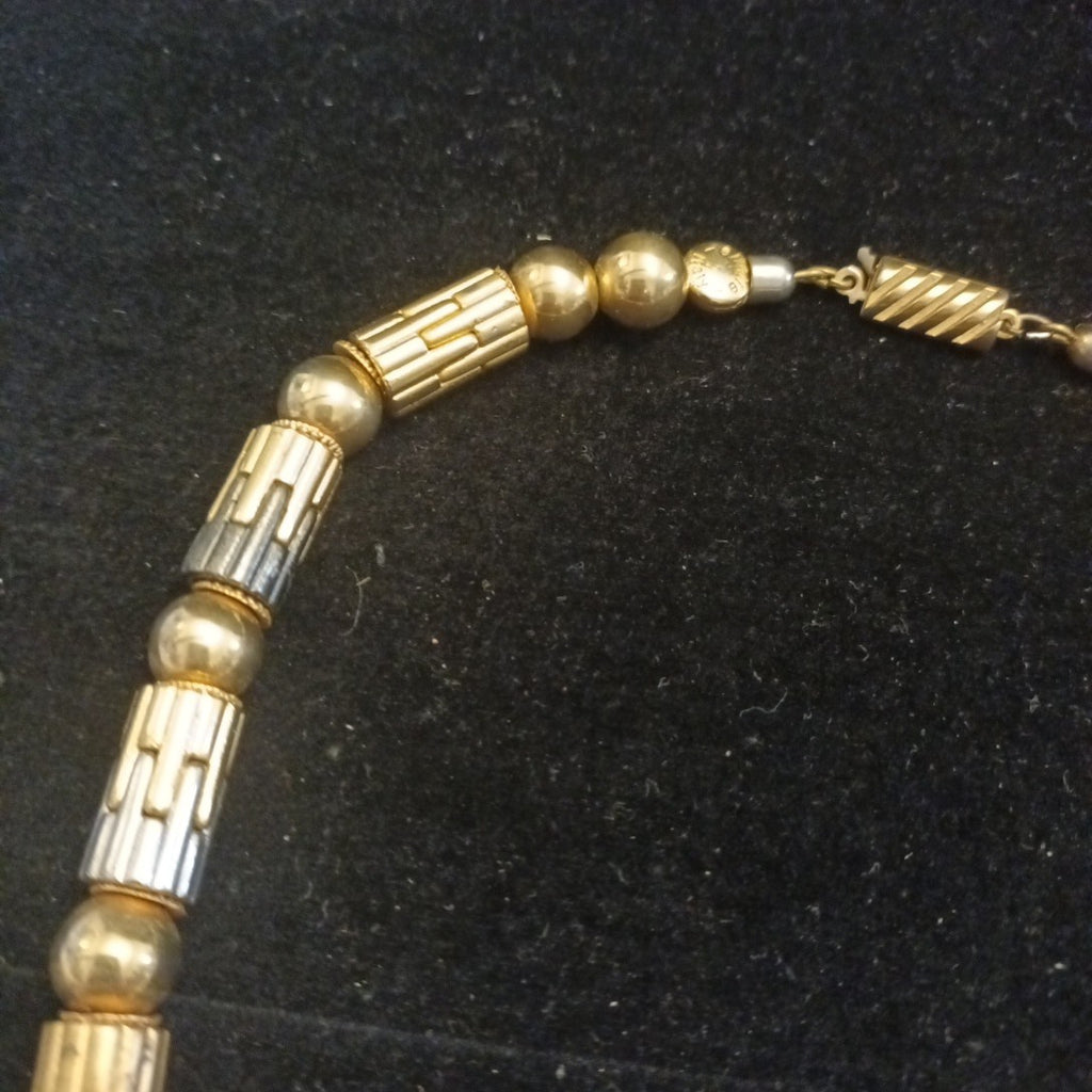 Ellelle Necklace- Mixed Metals Beads 42cm