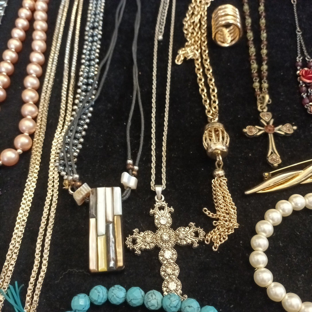 Costume Jewellery Necklaces Bracelets Bundle Joblot Mixed Lot