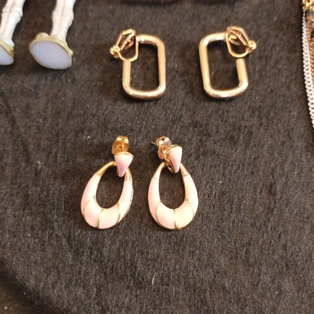 Earrings. Pairs Of Earrings For Pierced Ears. Hoop Dangle. Bundle Joblot