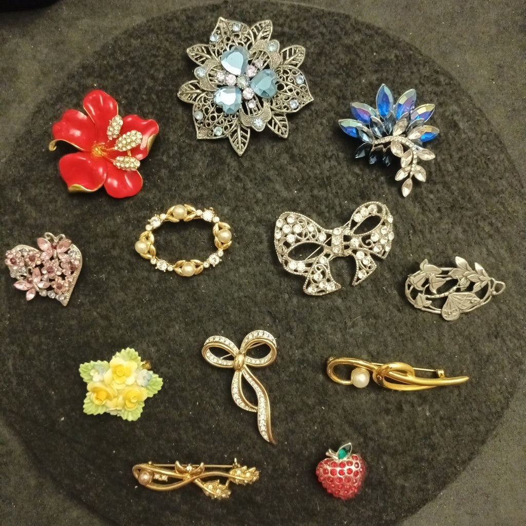 Brooch Bundle Costume Jewellery Brooches Mixed Lot