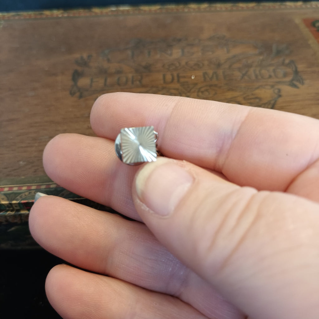 Cufflinks and Tie Pins mixed lot. Silver Tone.