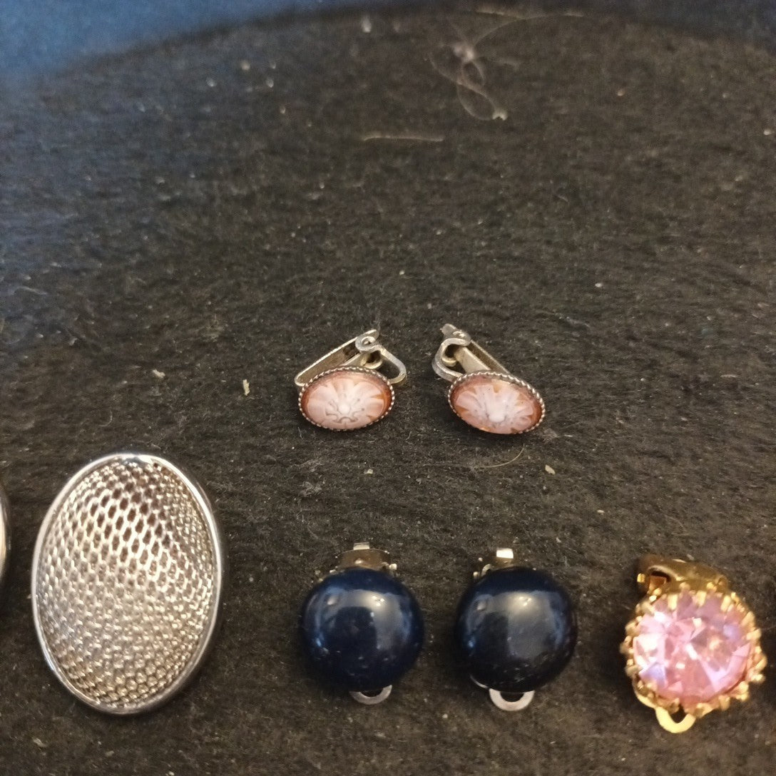 Clip On Earrings. Costume Jewellery Bundle