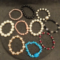 10 Beaded Elasticated Bracelets Bundle Joblot