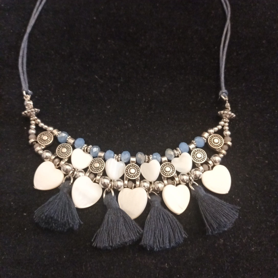 Laura Ashley Necklace Silver Tone