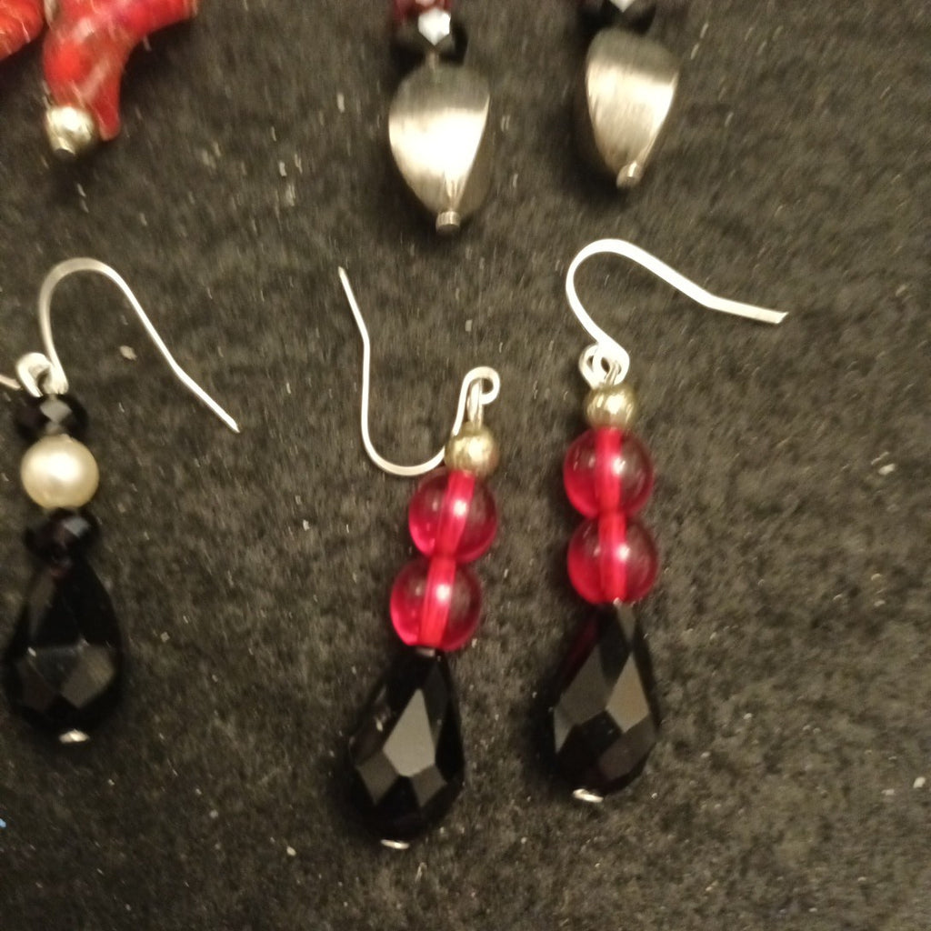 Earrings Bundle Pairs Of Earrings For Pierced Ears. Hoop Dangle Bundle Joblot