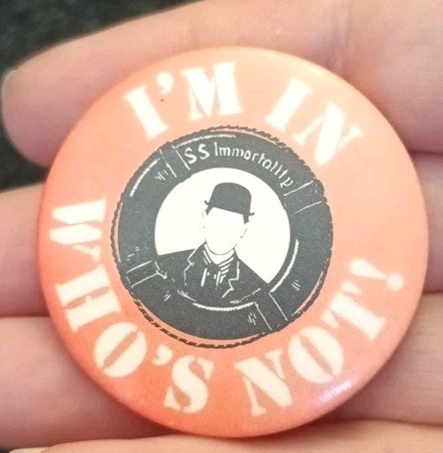 Charlie Chaplin's Immortality Fan Club Badge 'I'm In Who's Not'