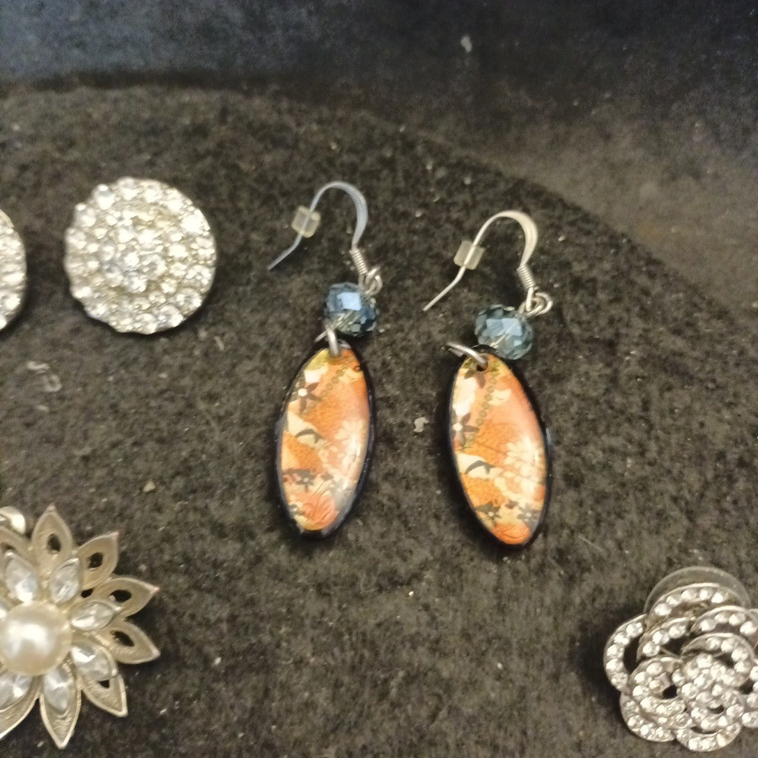 Earrings. Pairs Of Earrings For Pierced Ears. Hoop Dangle. Bundle Joblot