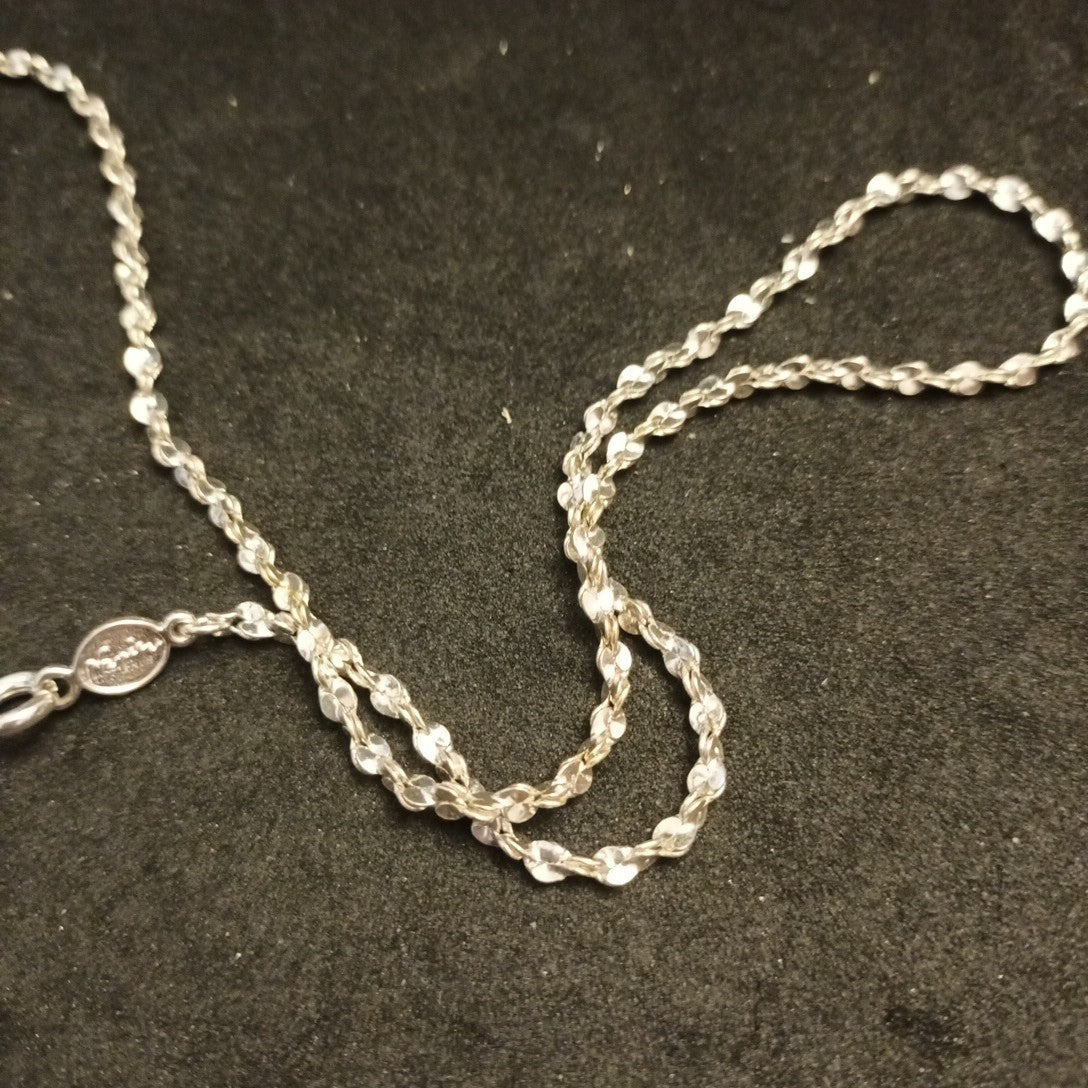 Napier Silver Tone Necklace 44cm