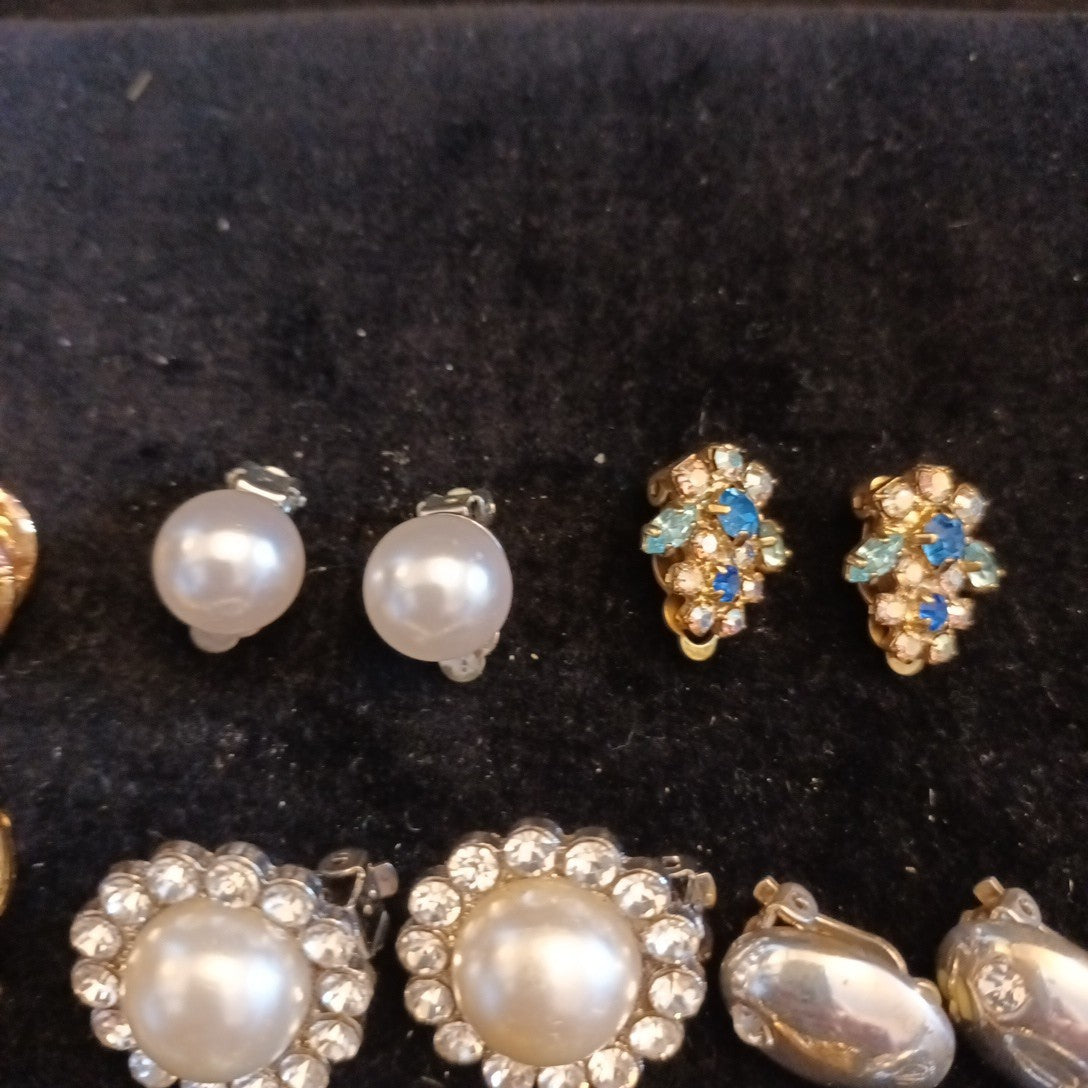 Clip On Earrings. Costume Jewellery Bundle
