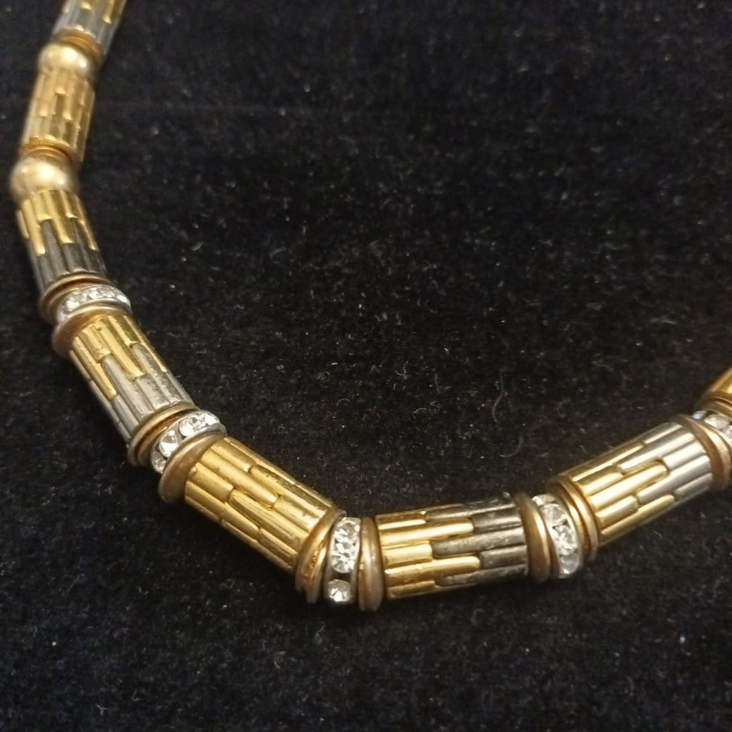 Ellelle Necklace- Mixed Metals Beads 42cm