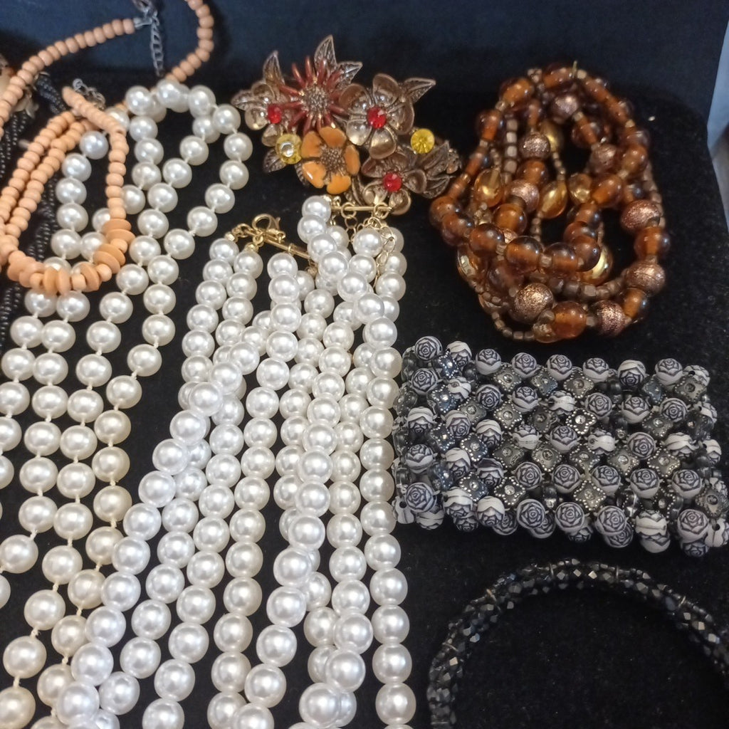 Costume Jewellery Necklaces Bracelets Bundle Joblot Mixed Lot