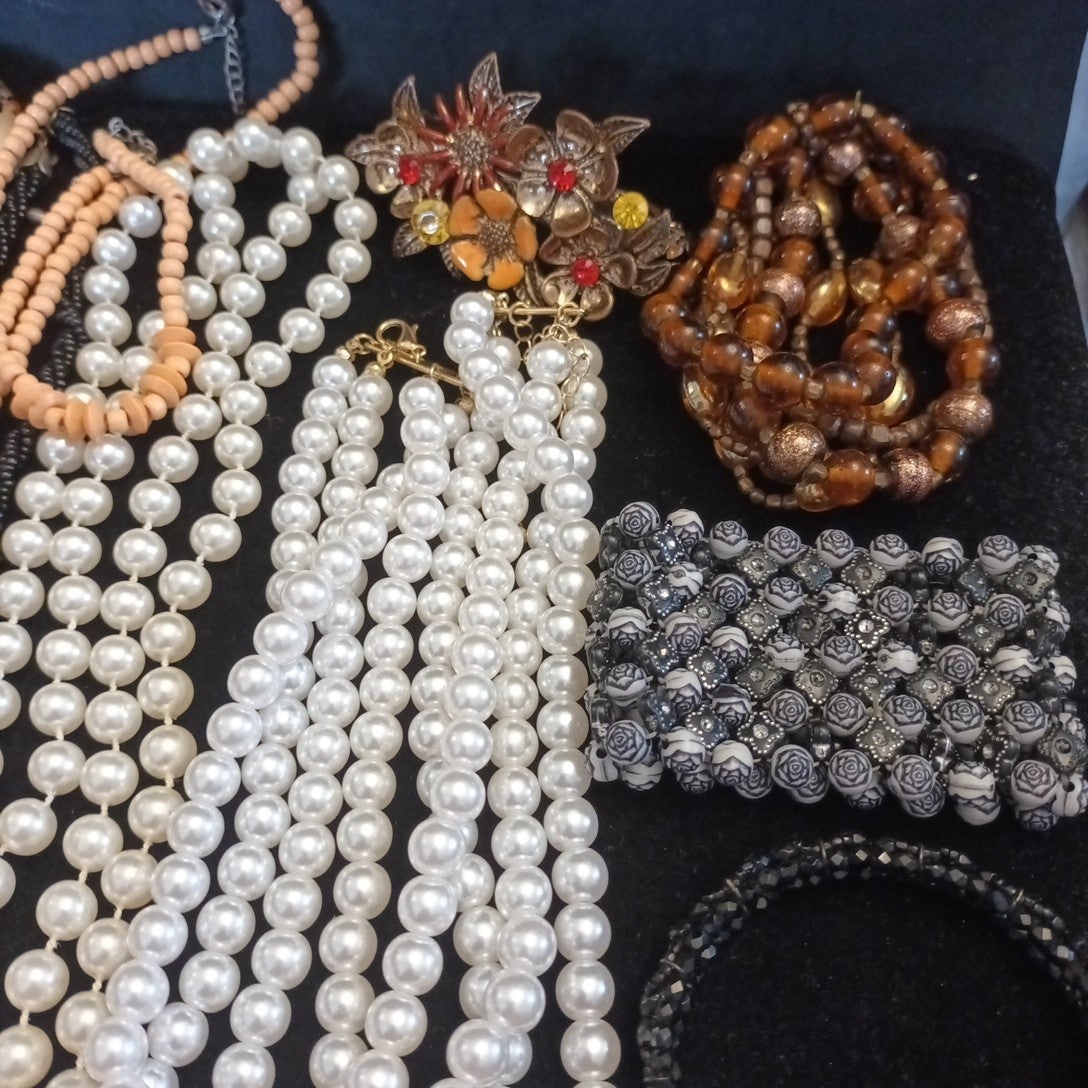 Costume Jewellery Necklaces Bracelets Bundle Joblot Mixed Lot