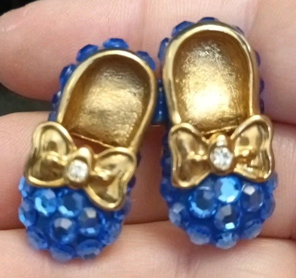 Suzanne Bjontegard Brooch Blue Sparkly Shoes