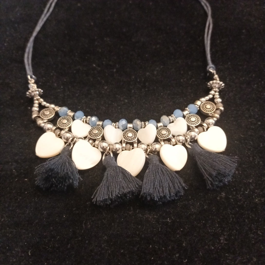 Laura Ashley Necklace Silver Tone