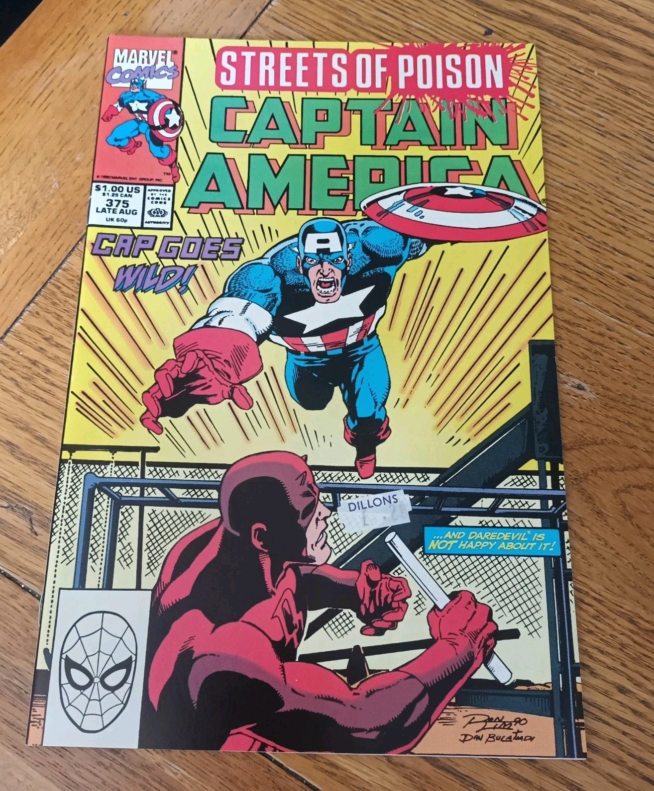 Captain America (1st Series) #375 (Newsstand) FN; Marvel | Streets of Poison