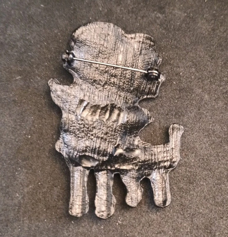 Enamel Poodle Pin Brooch Various colours available (5.5cm/2.2Inches)