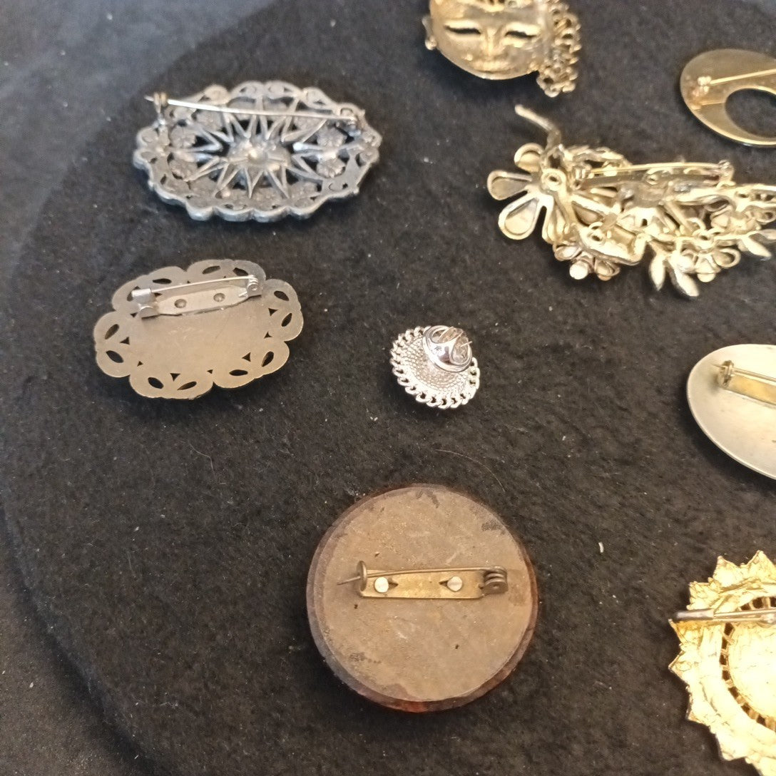 Brooch Bundle Costume Jewellery Brooches Mixed Lot