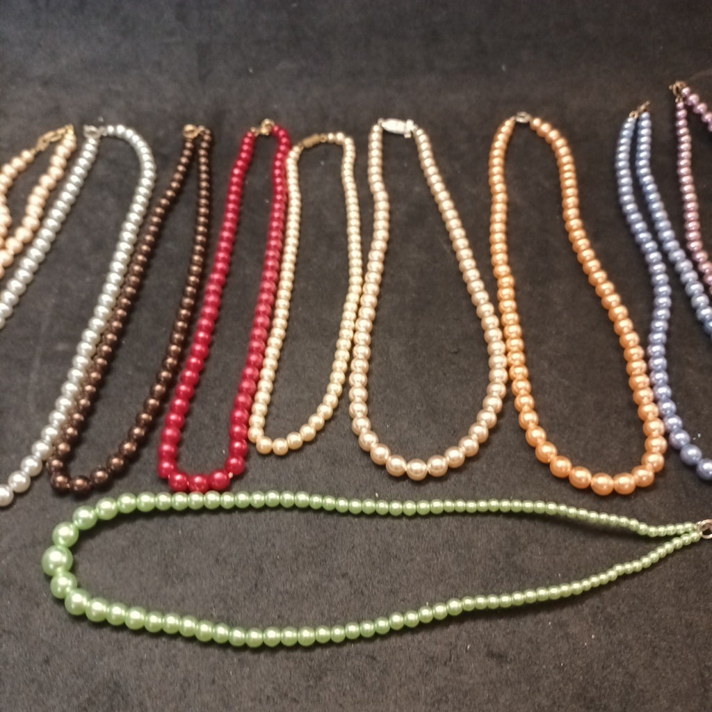 Faux Pearls Bundle Of Necklaces