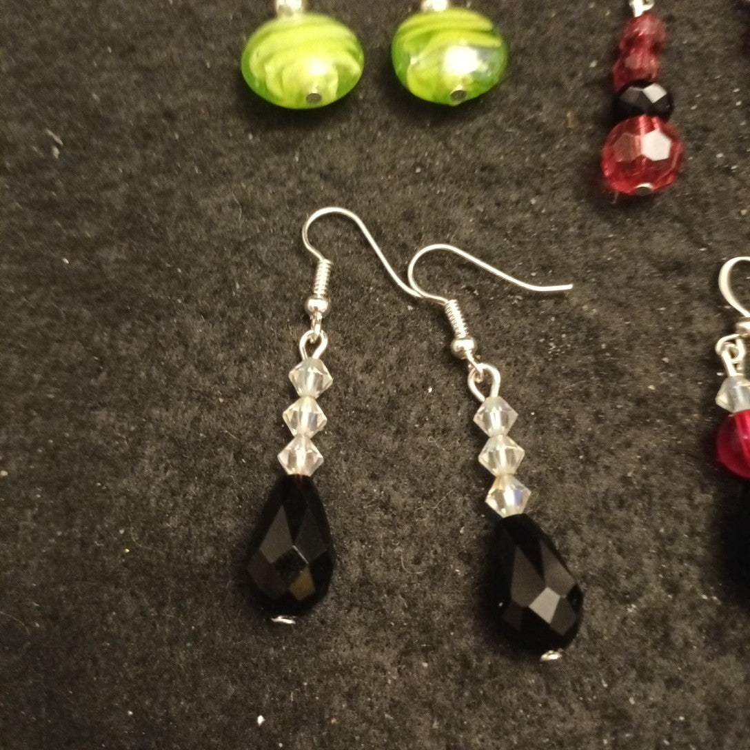 Handmade Earrings. Pairs Of Earrings For Pierced Ears. Hoop Dangle Bundle Joblot