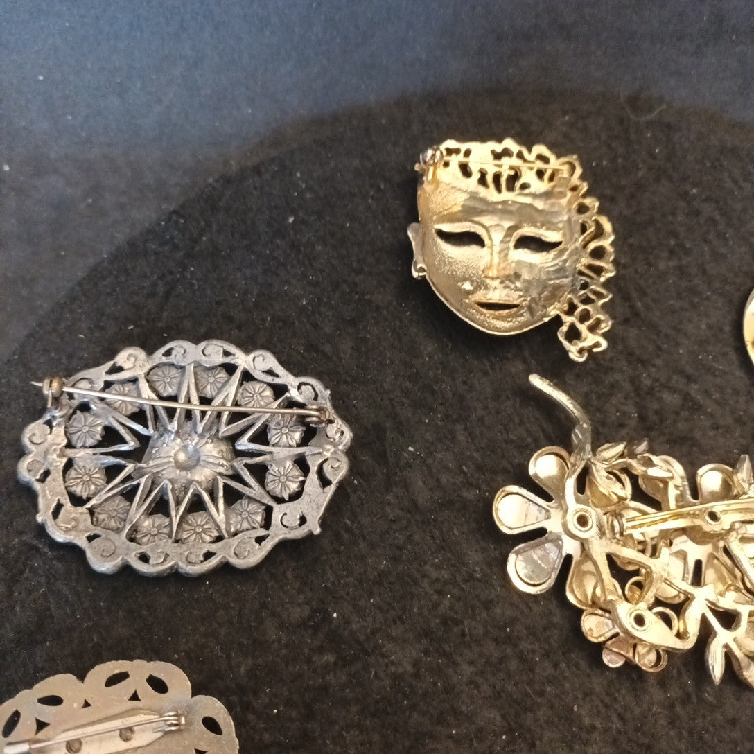 Brooch Bundle Costume Jewellery Brooches Mixed Lot