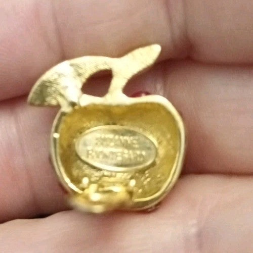 Suzanne Bjontegard Clip On Earrings Red Apples