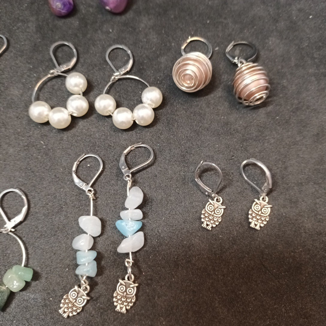 Earrings Bundle Joblot Costume Jewellery Pierced Earrings Dangle