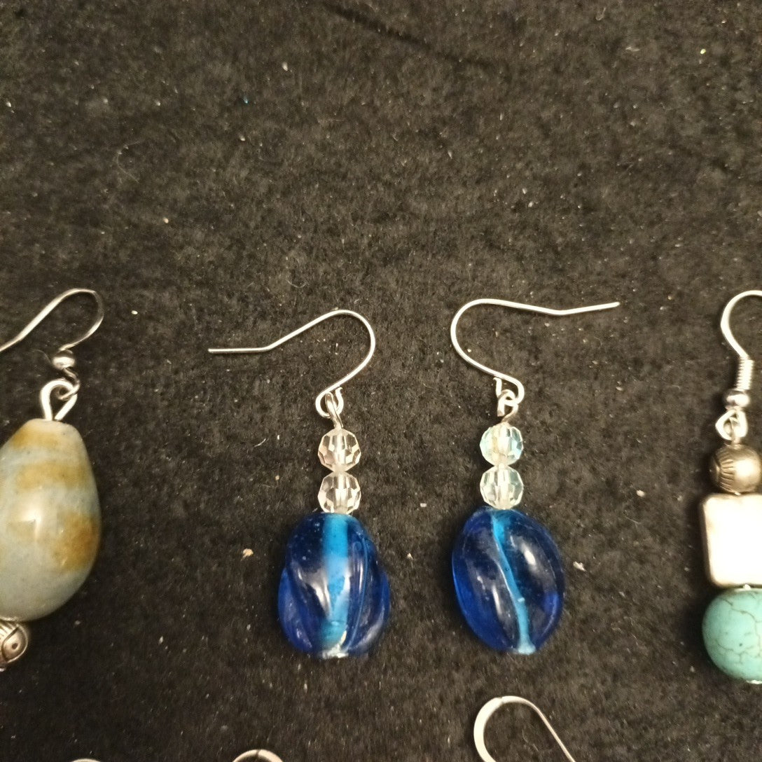 Earrings Bundle Pairs Of Earrings For Pierced Ears. Hoop Dangle Bundle Joblot