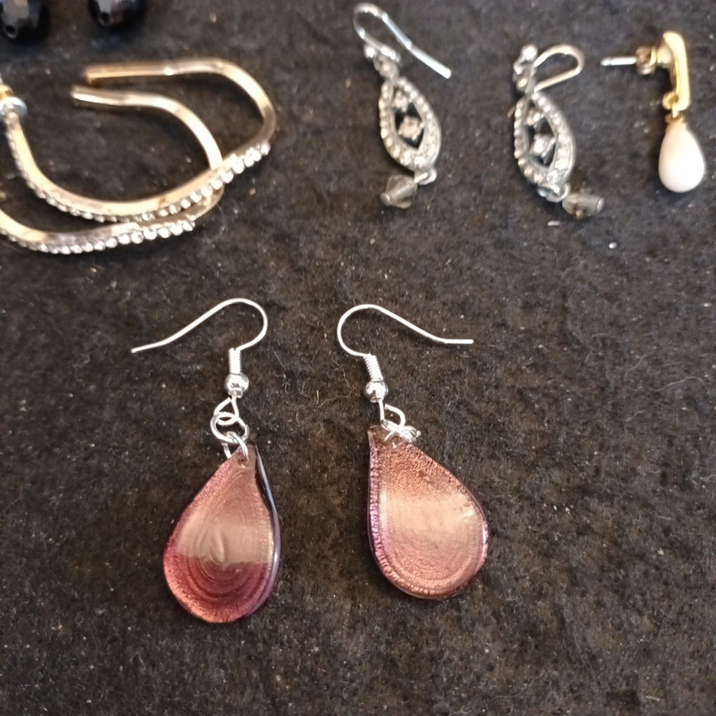 Earrings. Pairs Of Earrings For Pierced Ears. Hoop Dangle. Bundle Joblot