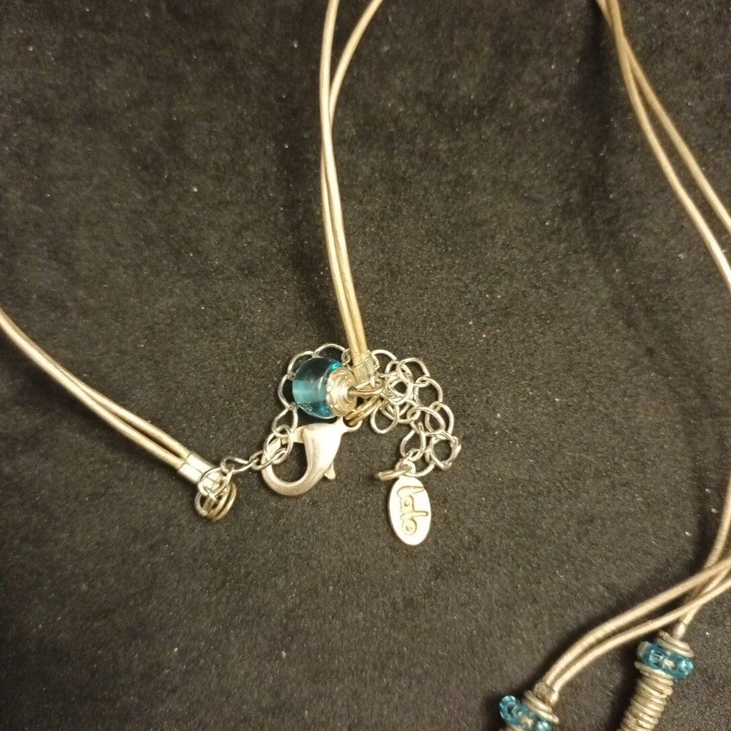 Lalo Statement Necklace Colourful Lucite  25in Long