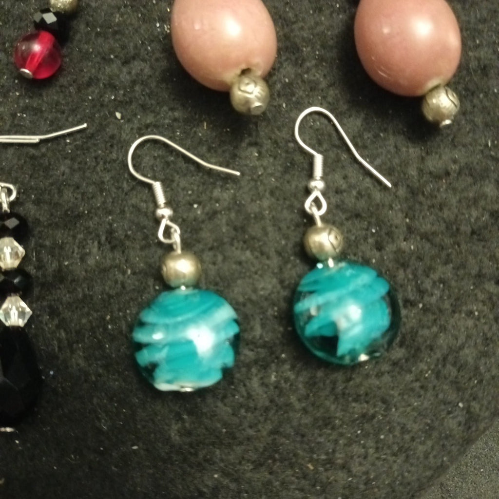 Earrings Bundle Pairs Of Earrings For Pierced Ears. Hoop Dangle Bundle Joblot