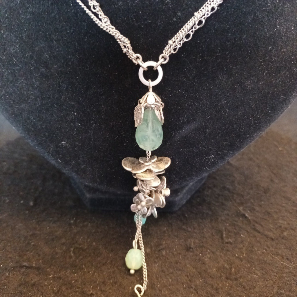 Bohm Silver Tone Necklace With Pendant