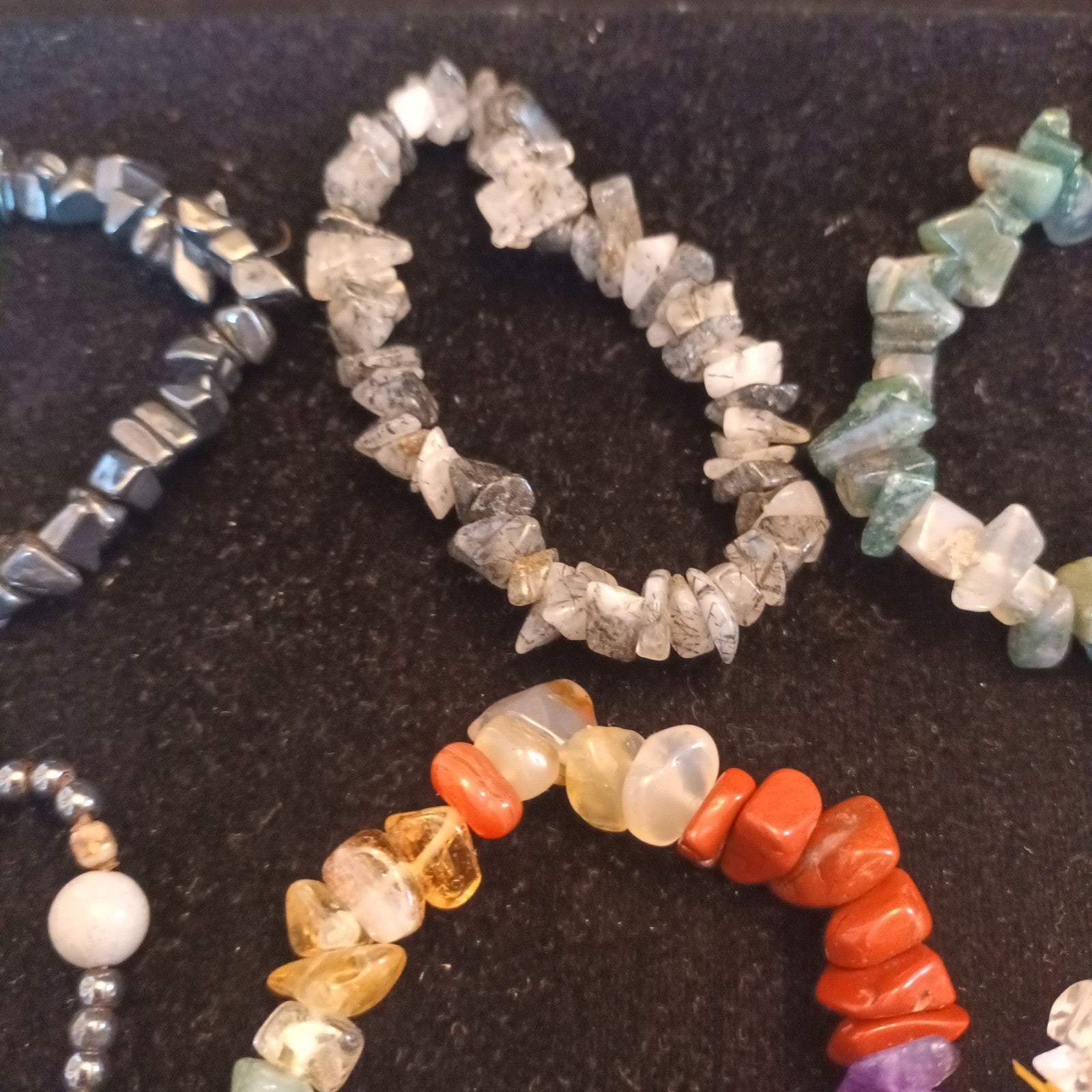 Gemstone Chips Necklaces and Bracelets Bundle Joblot Mixed lot
