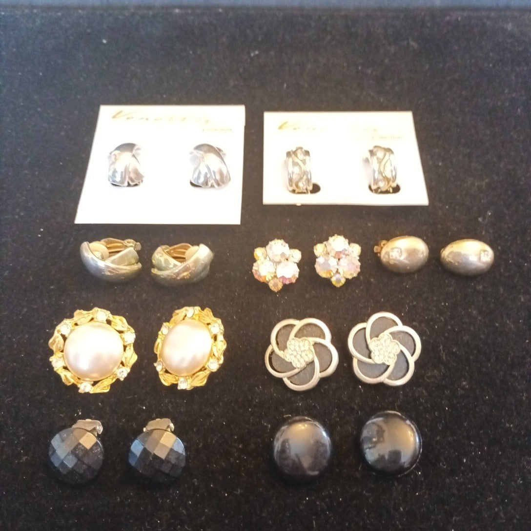 Clip On Earrings Bundle. Costume Jewellery Bundle